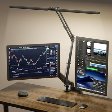 Dual Head LED Desk Lamp 2400LM | Remote Controlled 24W
